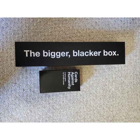 Cards Against Humanity + The Bigger Blacker Box with Cards & Expansion Packs - Picture 1 of 2